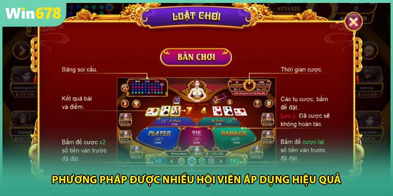 Phương pháp được nhiều hội viên áp dụng hiệu quả